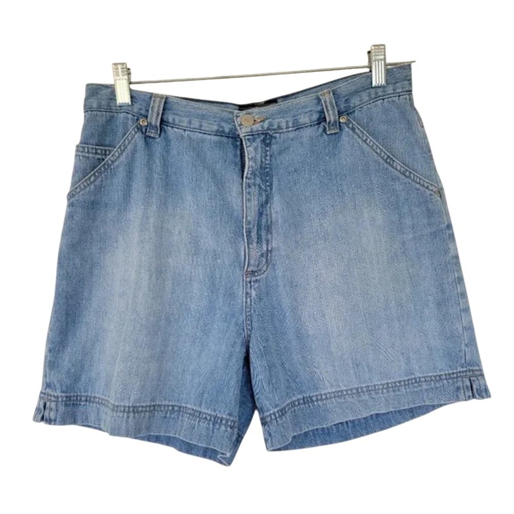 Sonoma Denim Bermuda Shorts Light Wash Blue Womens Size 12 Classic Cotton‎